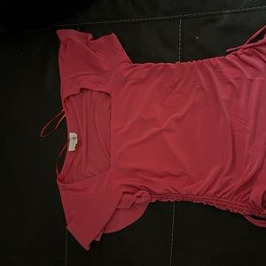 Maternity blouse boutique hot pink